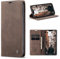 CaseMe Cover per iPhone X/XS, Magnetica Cover a Libro con Slot per Schede, Custodia in PU Pelle Portafoglio per iPhone X/XS, Marrone Scuro
