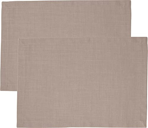 Sander Tischset Loft 2er-Pack fleckabweisend Taupe Größe 35x50 cm