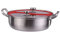 Shabu de Acero Inoxidable 304 con Divisor y 2 Tapas for Estufas eléctricas, de inducción y de Gas, Horno, Lujoso Espesor 2 Rejillas 2 Sabor Olla de Sopa de Pato Mandarín,32cm Cacerolas ( Size : 32cm )