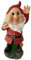 eacommerce Nain de jardin en polyrésine Hauteur 28 cm Figurine Gnome pour l'extérieur (Brontolo)
