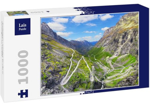 Lais Puzzle Trollstigen - windige Straße in Norwegen im Herbst 1000 Teile