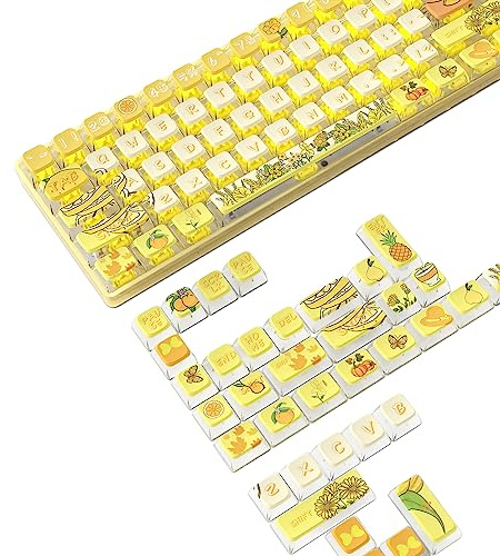 MAMBASNAKE 120 Tasten PBT Pudding Tastenkappen Set,ASA Profil,PBT Farbsublimation,ANSI US Layout für TKL 61 68 87 98 104 108 Mechanische Tastatur,Kompatibel mit Cherry MX Gateron Otemu Kailh Schalter