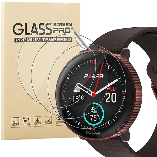 KUSINHOKA [3 Stück Schutzfolie kompatibel mit Polar Ignite 3, HD Klar [Anti-Kratzen][ Blasenfrei][Anti-Fingerprint] Flexible TPU Displayschutzfolie, Vollständige Abdeckung Schutzfolie