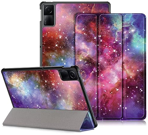 DINGGUAGUA Funda para Xiaomi Redmi Pad SE Tablet 11 Pulgadas 2023,Ultra Delgado Carcasa con Función de Soporte,Galaxia