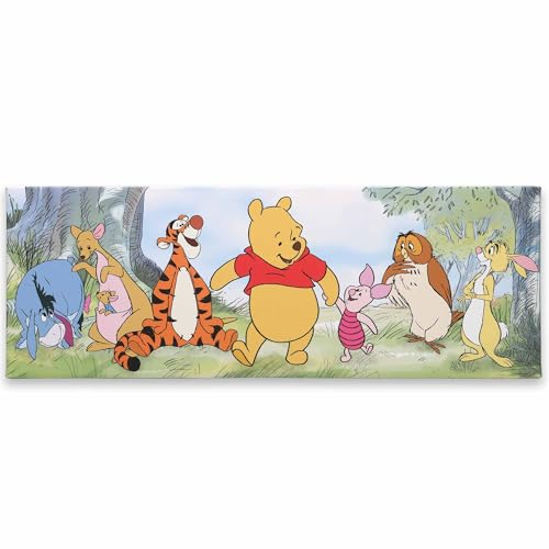 Disney Winnie Puuh und seine Freunde Galerie verpackte Leinwand-Wanddekoration – bezaubernde Winnie Puuh Wandkunst für Kinderzimmer oder Kinderzimmer