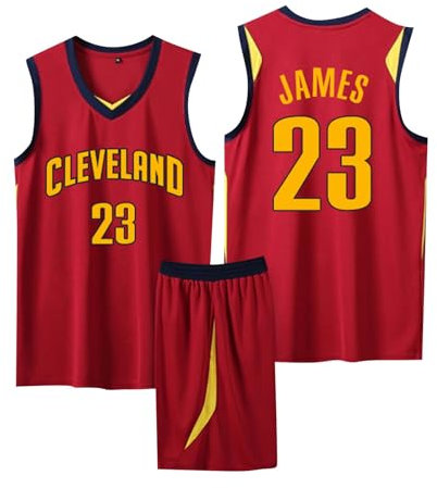 2-Teiliges Kinder/Erwachsener Basketball Jersey Shirt und Shorts 2024, Kinder/Erwachsener Basketball ärmellose Anzug, Kinder/Erwachsener Basketball Jersey & Basketball Shorts Rot 3XL