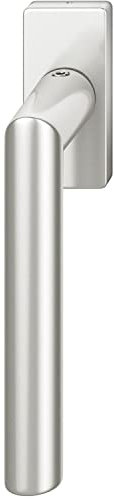 FSB Fenstergriff 34 1076 eckige Rosette, Aluminium silber eloxiert