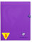 Clairefontaine 373311AMZC Un lot de 3 Cahiers Agrafés Mimesys - 24x32 cm - 48 Pages Grands Carreaux - 90 g - Couverture Polypro - Couleur Violet