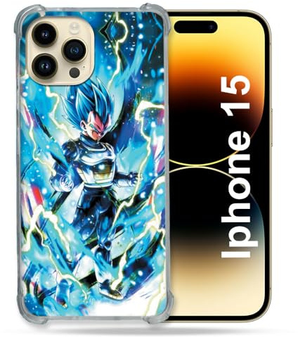 Case Compatible with MagSafe for iPhone 15 (6.1) Manga Dragon Ball Vegeta Blue