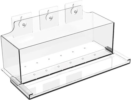 Dualoai Blumenkasten mit Fenster, Transparenter Blumentopf, Modernes Haushaltsdesign, Acryl Anzuchttopf, Rechteckiger Blumentopf für Innen Und Außenpflanzen