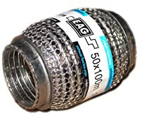 Flexstück Flexrohr 50x100mm Auspuffrohr - Interlock und Außen-Gestrick