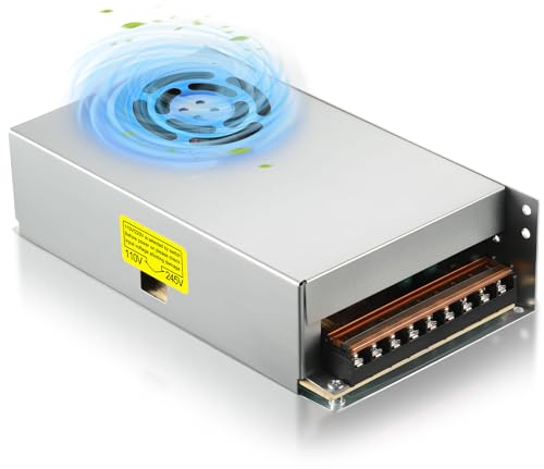 GEAREVER 12V 20A 240W Netzteil Trafo Transformator Adapter, Schaltnetzteil AC 110/220V auf DC 12V, Spannungswandler Netzgerät für LED Streifen, 3D Drucker, CCTV, Standheizung und Industrieanlagen