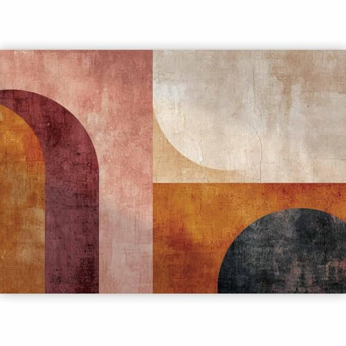 murando - Vlies Fototapete Muster im Retro Sti 400x280 cm Vlies Tapeten Wandtapete XXL Moderne Wanddeko Design Wand Dekoration Wohnzimmer Schlafzimmer Büro Raum Flur - Alte Terrakotta a-H-10013-a-a