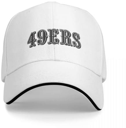 HEBUOUI Maßgeschneiderte Unisex Baseball Cap Y2K 49 ers 49ers Logo 49ers Geschenkidee 49ers Stück Baseball Wintermütze Mann Caps Frauen Herren Outdoor Geschenk