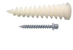 X10 – Cheville hélicoïdale à spirale ID 85 (mm) + patte à vis 70mm x 7mm