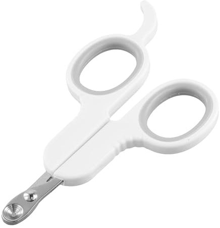 YUGUOLAN Krallenschere Katzen, Katzen Krallenschneider, Katzenkrallen Schneider, Katzen Nagelschere, Sicherheits Edelstahl Katzennagelschneider, Für Hunde Welpen Kaninchen Und Kleintiere (Weiß)