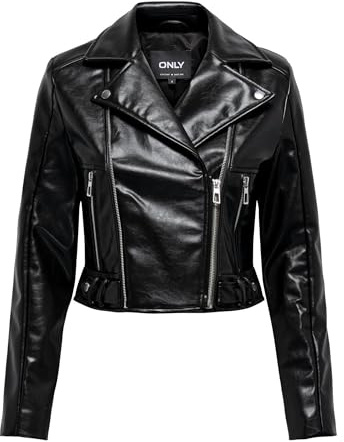 ONLY Damen Onlkamilla Patent Shoulder Biker Cc OTW