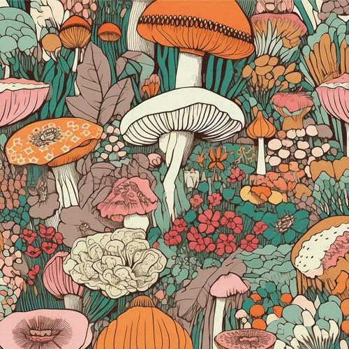 ICYEHAO Papel Pintado Autoadhesivo,44 x 600cm Papel Pintado Pared Papel Tapiz de Setas Verde y Amarillo con Diseño Floral de Bosque para Muebles Paredes en Baño, Sala de Estar, Dormitorio, y Muebles