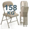 Klappstuhl 4er Set Klappstühle Gepolstert, Gästestuhl Klappbar Bequem Stapelstuhl Belastbarkeit 158 kg, Stuhl Klappbar Küche Klappstuhl für Küche Yoga Camping Khaki