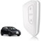 TOOMUME Coque Clé Silicone, Etui Clé Étui Clé Adapté pour VW Volkswagen Golf 8 Cupra Formentor Born Seat Leon Ateca Skoda Octavia Enyaq ID3 ID4, Couvre Clef Bord Doré & Argenté Texture Cuir