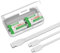 9V Rechargeable Battery, Pack of 2 1200mAh 9 Volt High Capacity Lithium Batteries for Smoke Detectors, Microphone, Alarms, Toys, Flashlights, etc. with USB-C Charging Cable & Storage Box