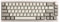 EPOMAKER P65 Teclado Inalámbrico de Aluminio con QMK/Via para Juegos, con N-Key Rollover, Gasket, Bluetooth/2.4Ghz/USB(A a C), Hot Swappable para Mac/PC/PS/Xbox (Blanco Retro, Zebra Switch)