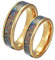Lirzxin Wolfram Ring mit Gravur, Ehering Frauen Damen Trauringe für Paare Poliert Rund 8MM mit Bunt Opal Gold Frauen Größe 54 (17.2) & Männer Gr. 72 (22.9)