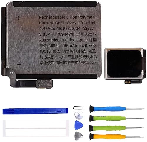 ERYNK Ap-ple iWatch Series 5 / SE/SE 2nd Gen LTE 40 mm Replacement Battery, A2277 Battery for Watch Series 5 / SE/SE 2nd Gen 40 mm Model A2092 A2094 A2156 Replacement Battery with Tool Set