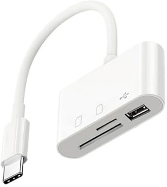XINYIN Adaptateur USB C À Carte Mémoire pour Le Fichiers Fast Easy File Accès Fichier Connexion des Claviers Périphériques USB