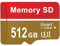 Ziemiaf Carte SD 512Go Vitesse Rapide SD Card Grand Stockage Carte Memoire Portable TF Card pour Smartphones, Dash Cam, Camera