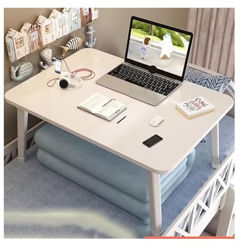 CYMMIYT Klappbett Tisch Winkel Schreibtisch Tische Studie Klapp Holz Tisch Nachttisch Mesa Kleine(70x40x29cmWhite)