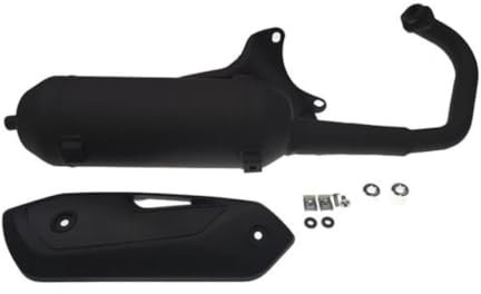 Sportauspuff 50cc 2T – Silent Pro passend für Piaggio Zip Fast Rider, Fly, Liberty – Black Edition, E-geprüft, Tuning Auspuff für 2-Takt Roller