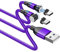 BITHAI Cavo di ricarica magnetico USB-C 2 pezzi 2.4 A cavo USB magnetico con adattatore di tipo C, cavo di ricarica magnetico intrecciato in nylon (0,5 m x 2)