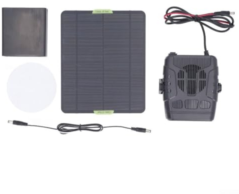 Kit riscaldatore per serra a pannello solare, compatto ad energia solare, piccola serra riscaldatori per interni ed esterni (C)