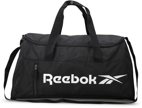 Reebok Seesack – leichte Unisex Handgepäcktasche – Reise- und Sporttasche für Damen und Herren, Denver - Schwarz, One Size, Rbk Seesack