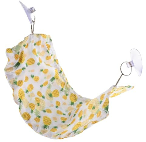 DECHOUS Hängematte für Bartagamen aus Atmungsaktivem Polyester mit Saugnäpfen Reptilienbett für Terrarium Liege für Echsen Axolotl und Geckos