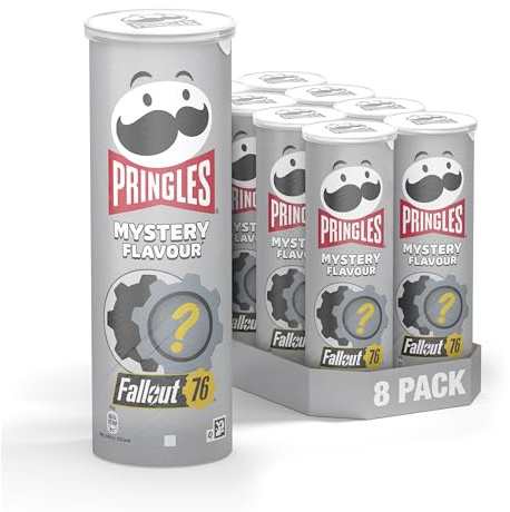 Pringles Mystery Flavour (8 x 165 g) – der unwiderstehliche Snack-Klassiker in der praktischen Dose – Chips mit aufregendem Mystery Geschmack – Pop. Play. Eat.