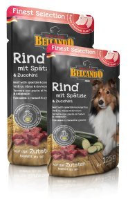 Warnicks Tierfutterservice SPARPACK Belcando Frischebeutel Rind und Spätzle mit Zucchini 12 x 125g
