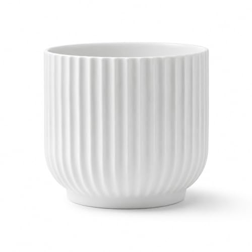 Lyngby Porcelæn Vase, White, 13.9x13.9x11.5