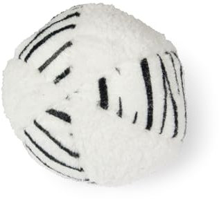 Karlie Safari Ball, Hundespielzeug, Plüsch, Weiß/schwarz, Durchm.11 cm