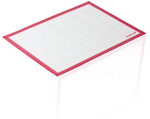 MASTRAD - Tapis de cuisson - Pâtisserie - Cuisson Conservation - Anti-Adhésif - Souple - Passe au Four - Silicone sans BPA - Rouge/Transparent - 30X40cm