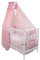 4 Tlg. Moskitonetz Betthimmel Himmel Vollstoff Chiffon Chiffonhimmel 320 480cm (Rosa, 480cm)
