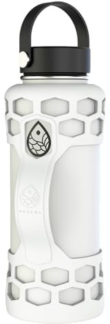 REUZBL Silicone Boot Sleeve Protector with Handle – Compatible with Hydro Flask 40oz – Protective Bottle Bumper for Stainless Steel Water Bottles