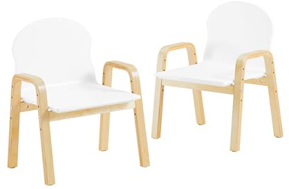 SoBuy Set of 2 Kids Chairs with 4 Adjustable Seat Height for Children Room