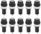10 Pièces Porte-fusibles, Porte-Fusible à Bouchon à Vis à Sur Panneau, 5 X 20mm Support de Fusible électrique pour Motos, Automobiles