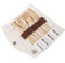 UMAMI Set Couverts en Bois - Mieux que Bambou - Kit Couverts de Voyage Ecologique - Courteau, Fourchette, Cuillère, Baguettes, Sac de Voyage