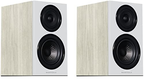 Wharfedale Diamond 12.1 - Altavoces para estantería o soporte (roble claro)