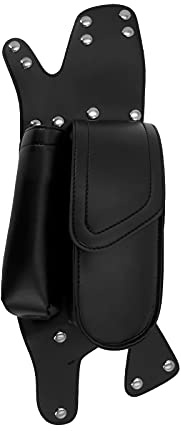 HDBUBALUS Sacoche de Selle avec Porte-Bouteille pour Harley Touring Road King Electra Glide Road Glide Road Glide 1993-2020 côté Droit