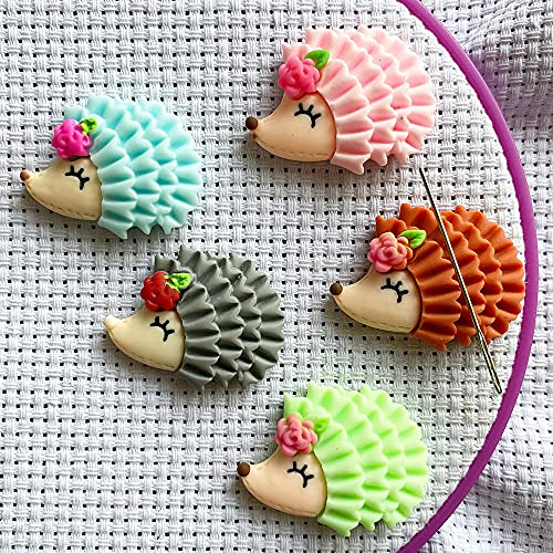 DPXWCCH Magnetisch Igel Nadelwächter, süß Nadel Nanny, Kreuzstich Stickerei Nadelhalter, Weihnachten Geschenk