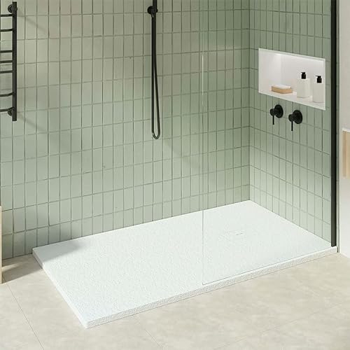 KOES - Plato de Ducha de Resina Modelo OBI – 70x180 – Blanco RAL 9003